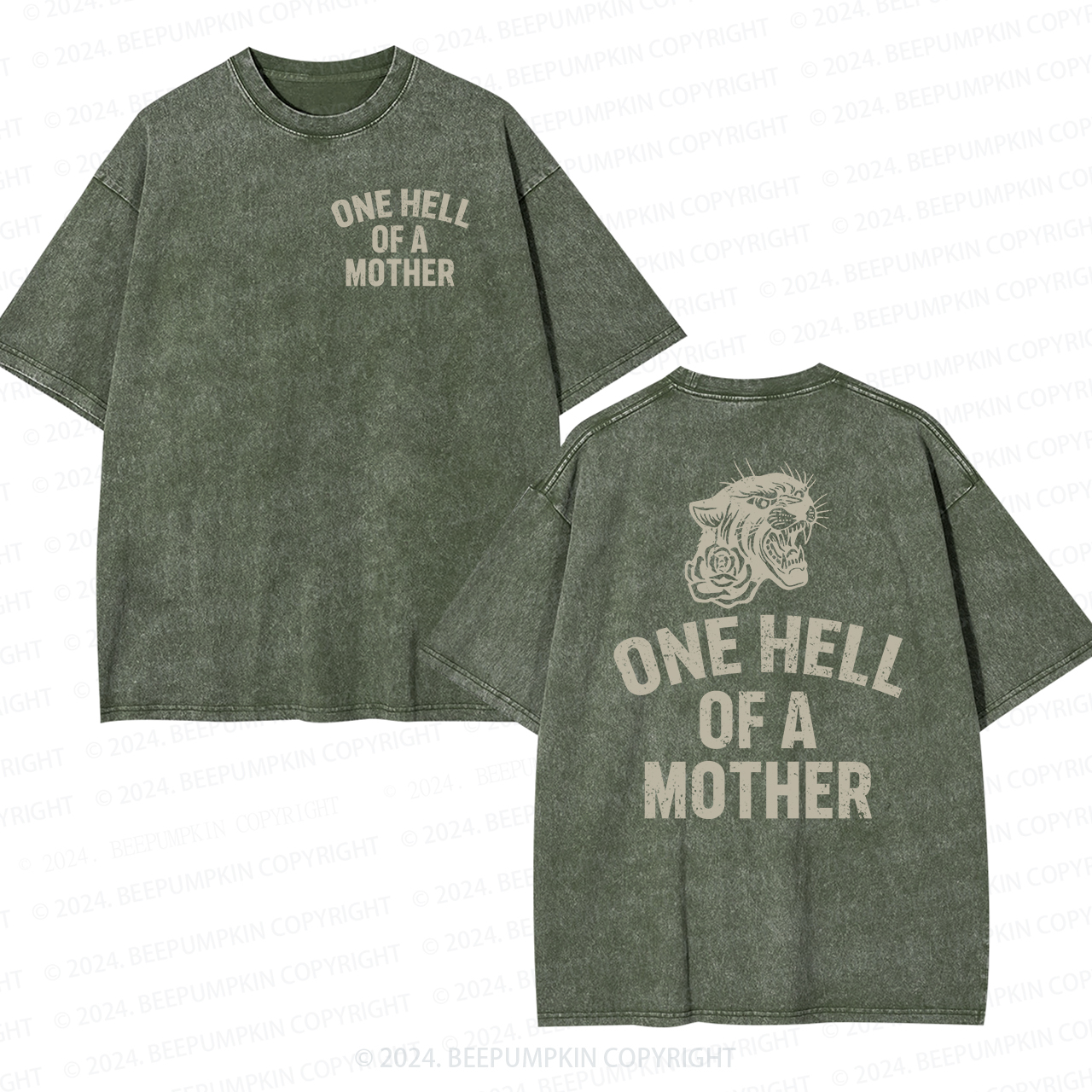 One Hell of A Mother Mama Washed Tees
