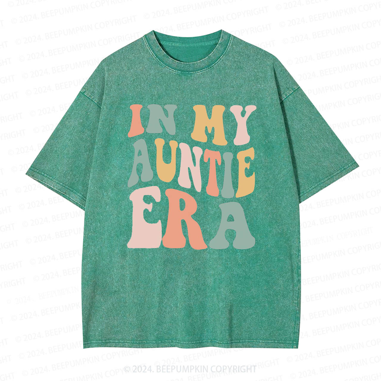 In My Auntie Era Aunt Washed Tees