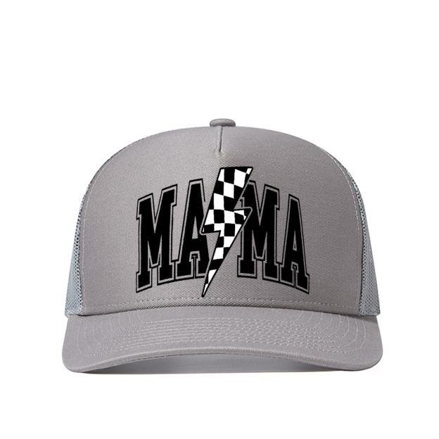 Lightening Bolt Mama Trucker Hat