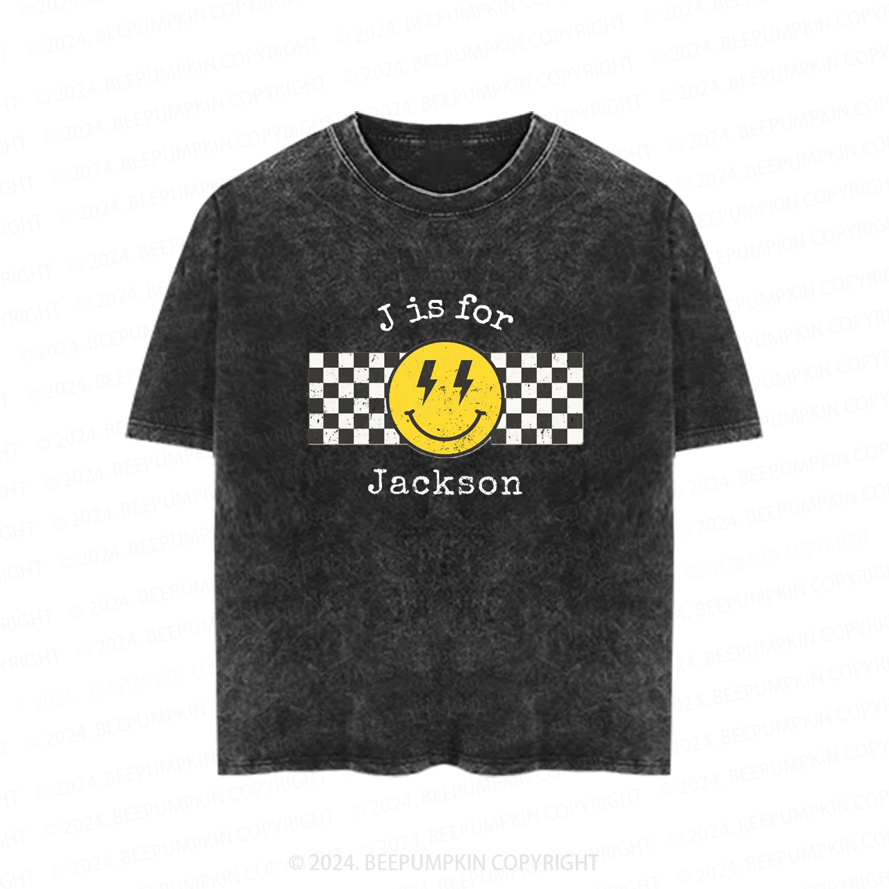 Personalized Name Graphic Toddler&Kids Washed Tees          
