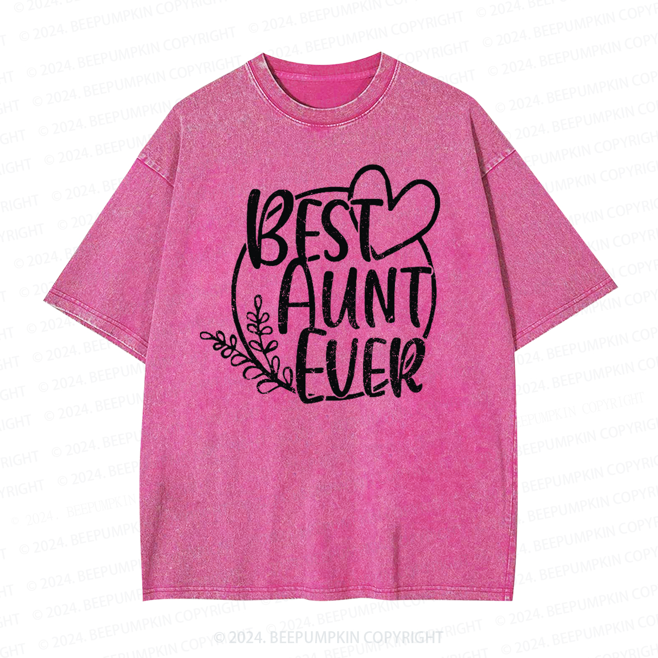 Best Aunt Ever Aunt Washed Tees