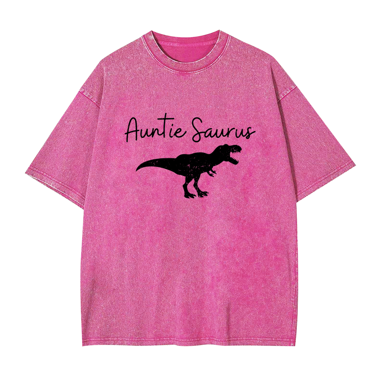 Personalized Saurus Rex Aunt Washed Tees