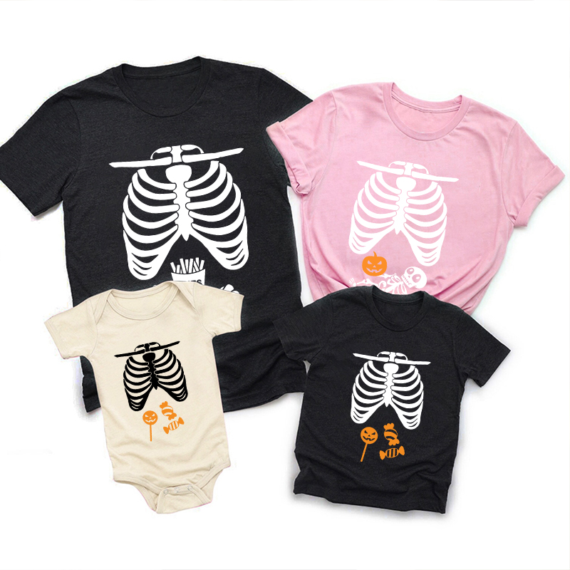 Halloween Skeleton Family Matching Shirt