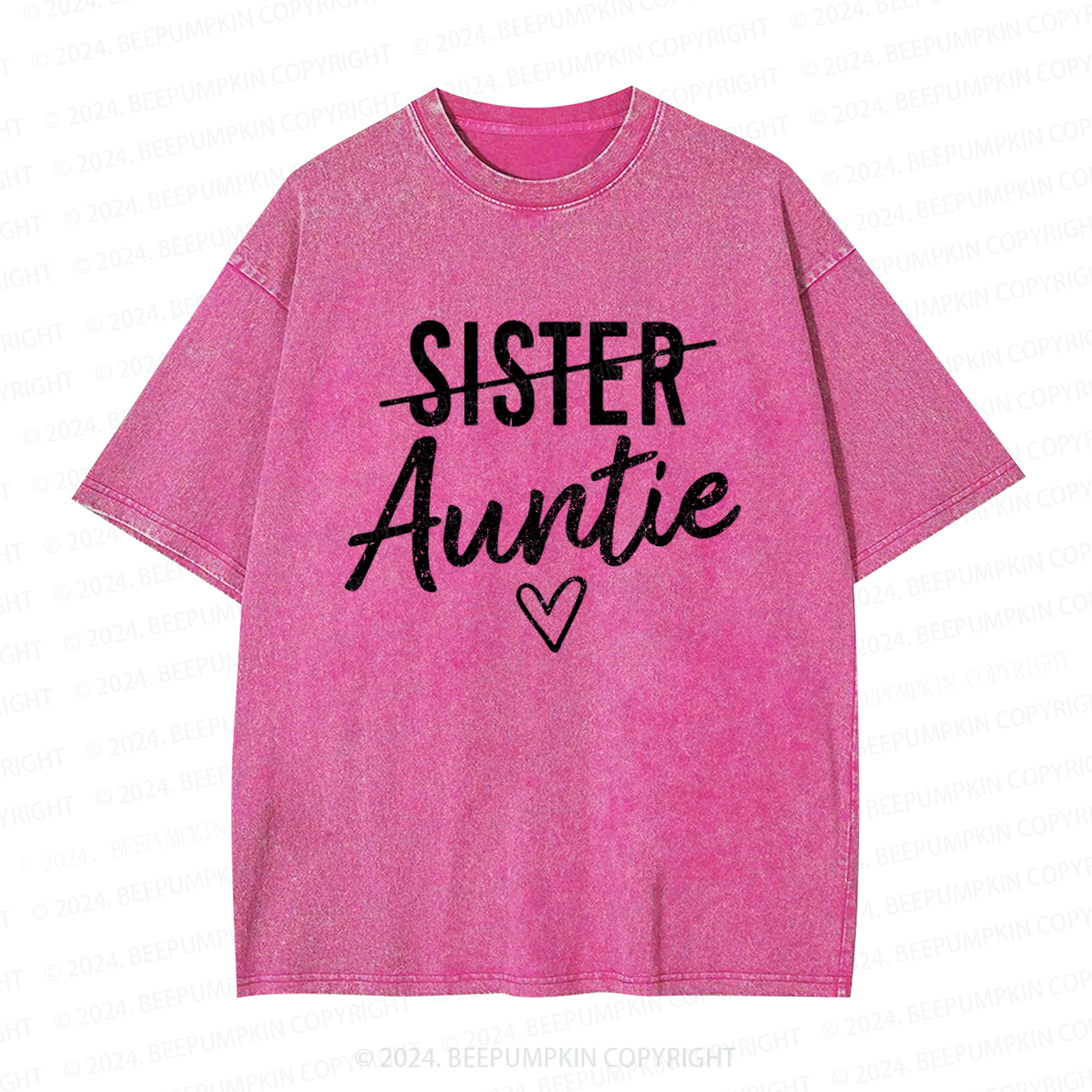 Not Sister But Auntie Funny Auntie Washed Tees