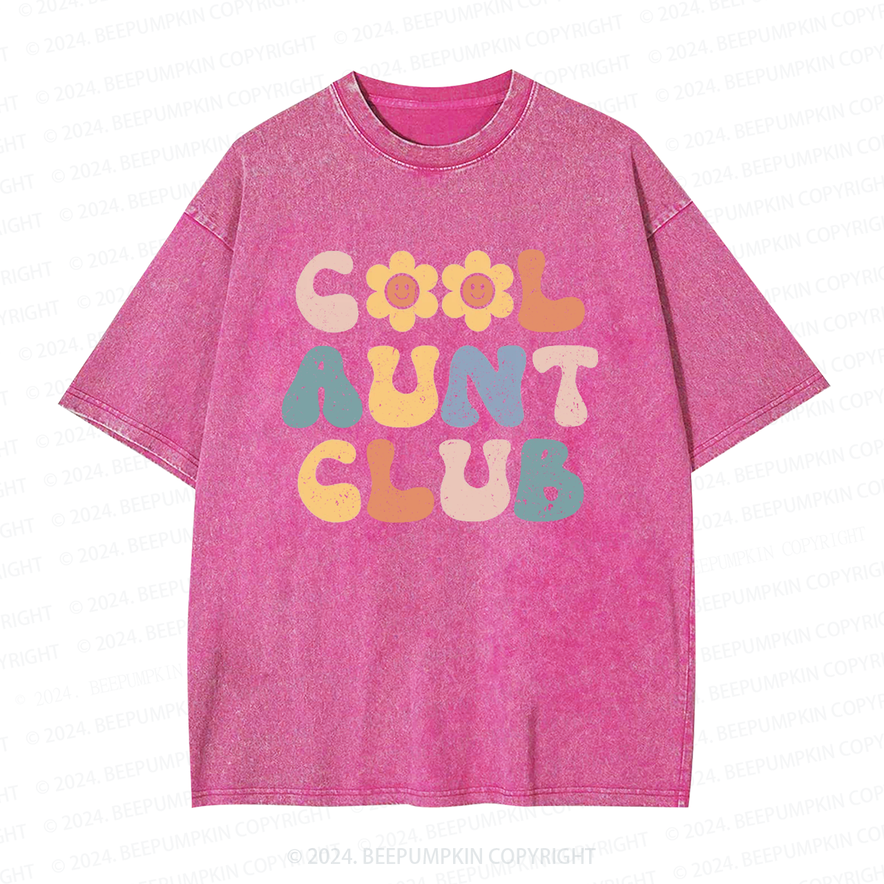 Cool Aunt Club Auntie Washed Tees
