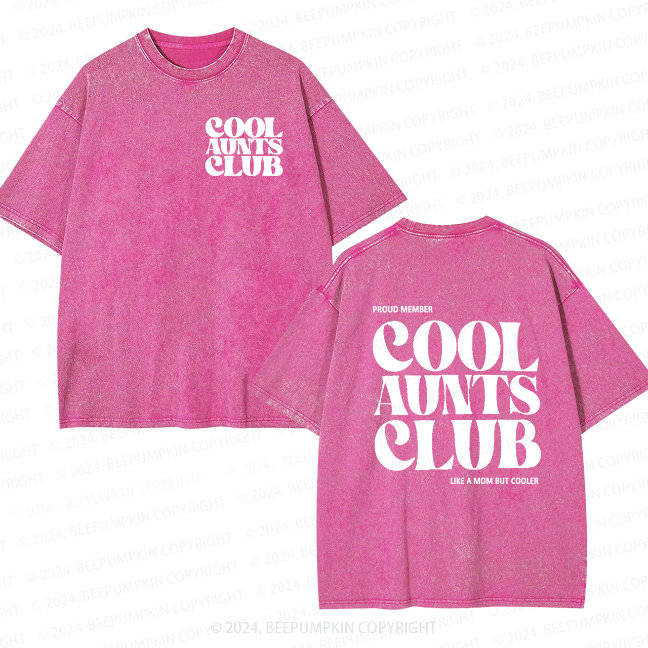 Future Cool Aunts Club Auntie Washed Tees