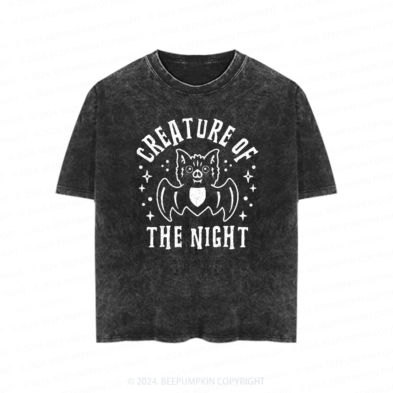 Creature Of The Night Halloween Toddler&Kids Washed Tees          