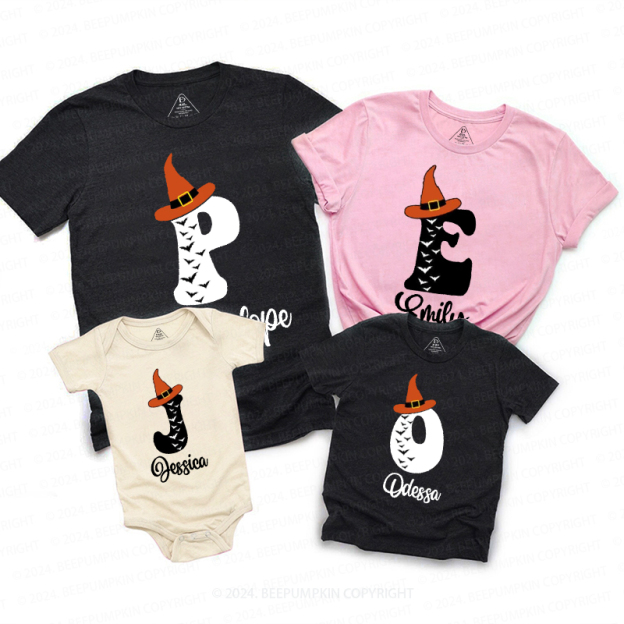 Personalized Family Group Name Halloween Family Matching Shirts