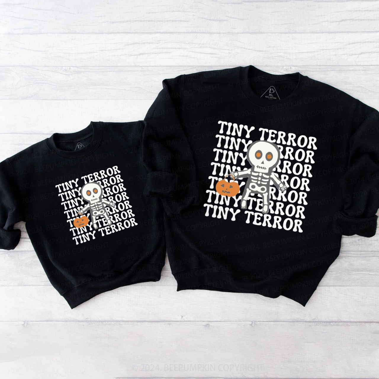 Tiny Terror Halloween Family Matching Sweatshirt