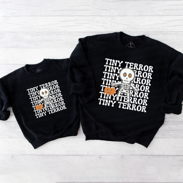 Tiny Terror Halloween Family Matching Sweatshirt