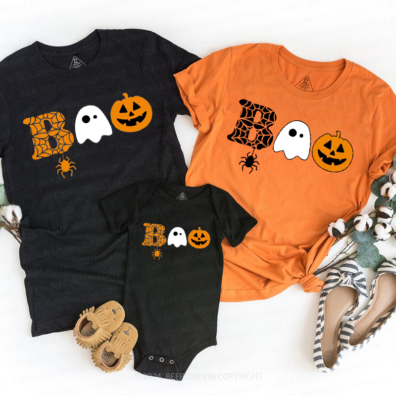 Halloween Boo Ghost Family Matching Shirts