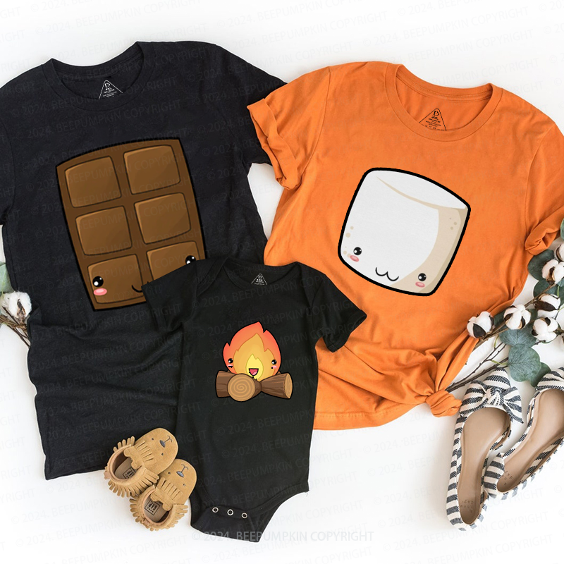 Group S'mores Halloween Family Matching Shirts
