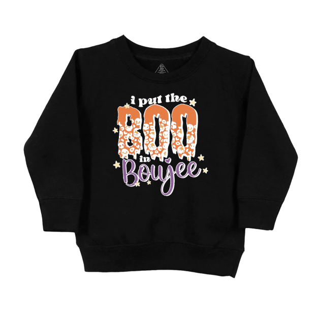 I Put The BOO In Boujee Halloween  Kids Sweatshirt