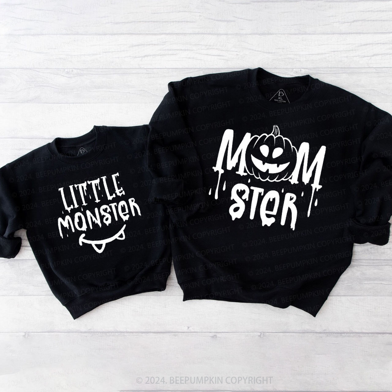 Halloween Momster Dadcula Littler Monster Family Matching Sweatshirt