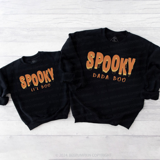 Cute Boo Spooky Family Matching Sweatshirt