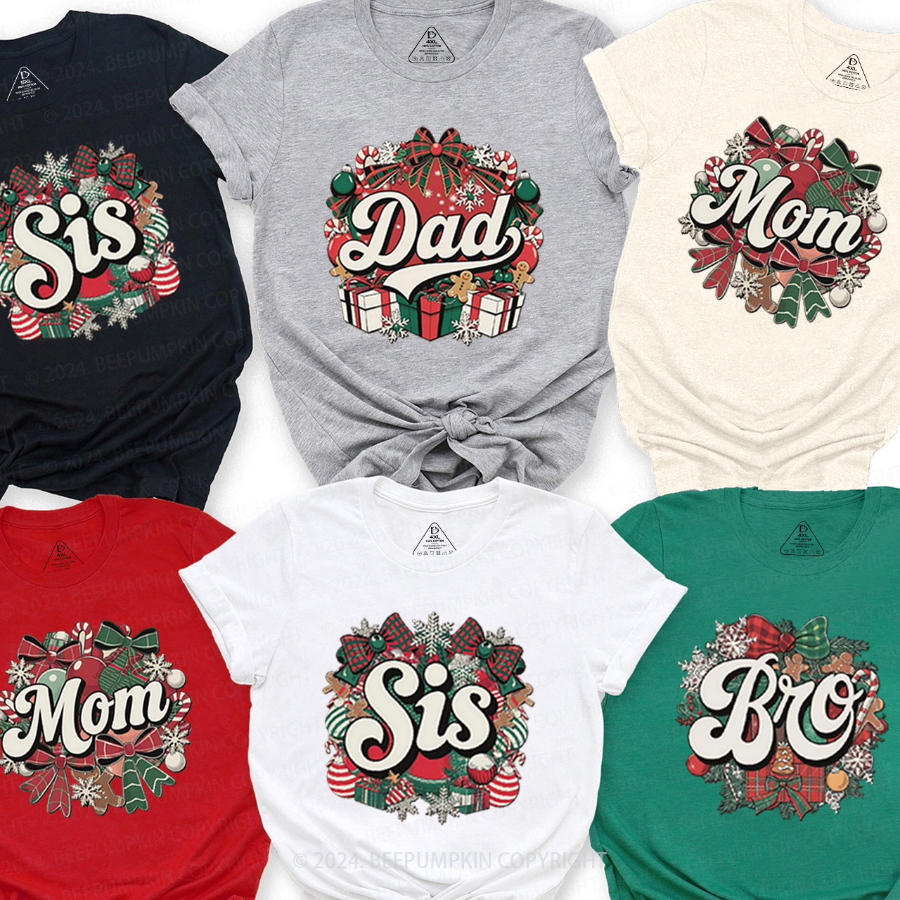 Christmas Gifts Matching T-Shirts Beepumpkin