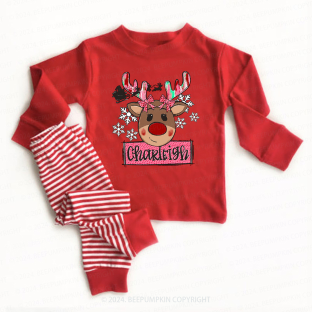 Christmas Youth  Name Loungewear Pajamas