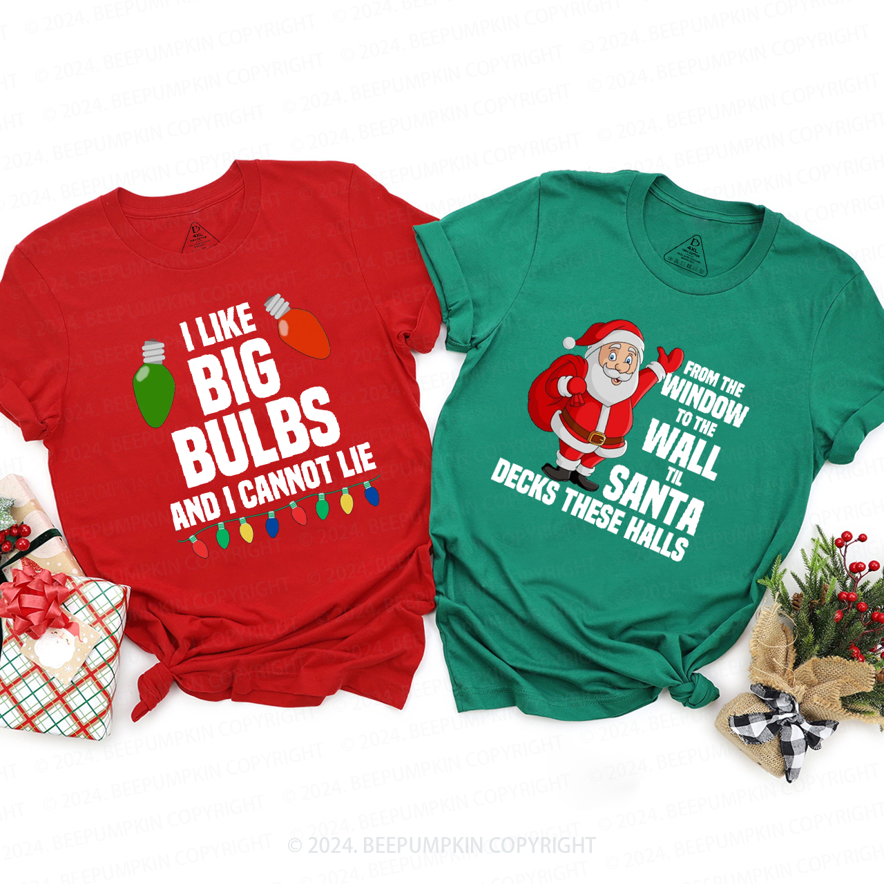 Funny Christmas Matching T-Shirts Beepumpkin