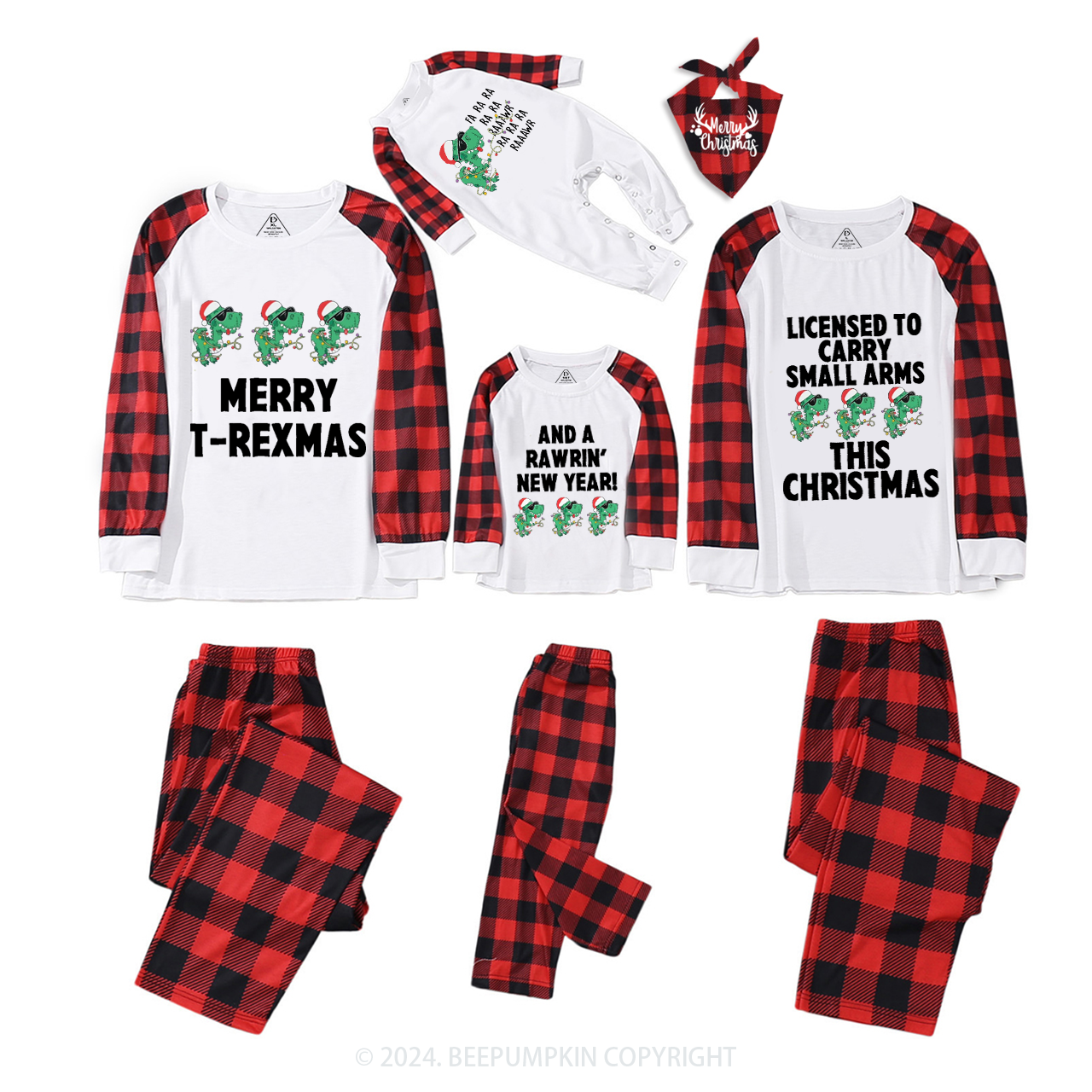 Family Christmas Matching Pajamas Beepumpkin