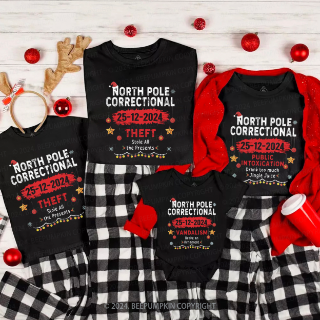 North Pole Correctional Matching T-Shirts Beepumpkin