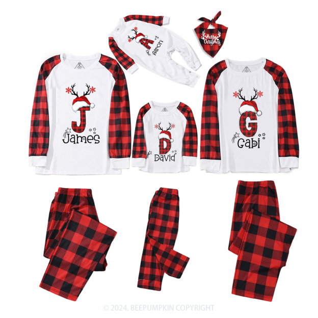 Family Christmas Name Family Matching Pajamas Beepumpkin