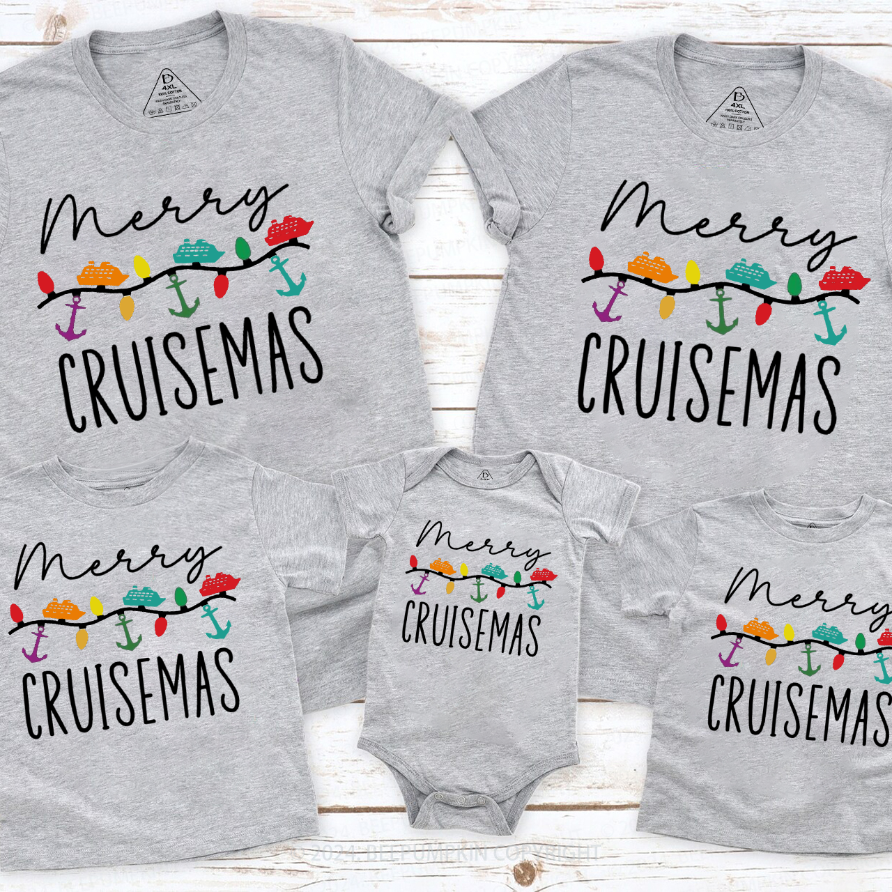 Merry Cruisemas Family Cruise Matching T-Shirts Beepumpkin