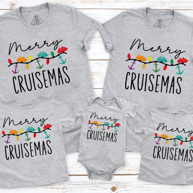 Merry Cruisemas Family Cruise Matching T-Shirts Beepumpkin