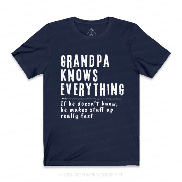 Personalized Funny Grandpa Christmas Gift Shirt