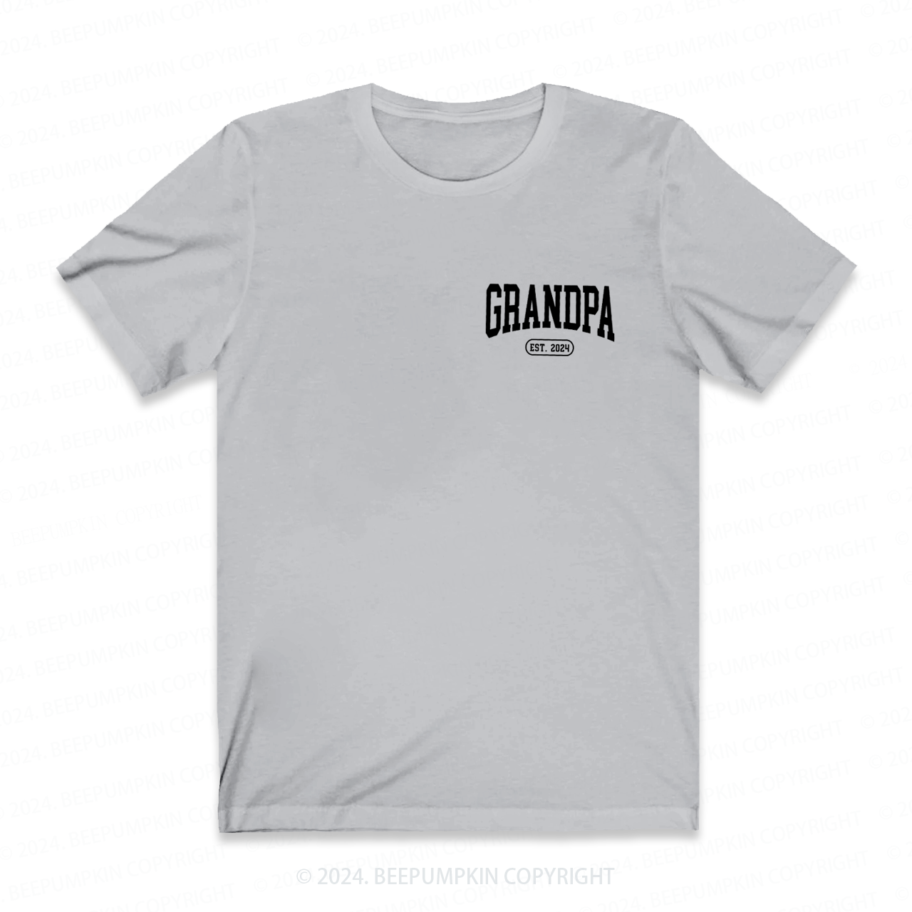 Personalized Grandpa EST Shirt