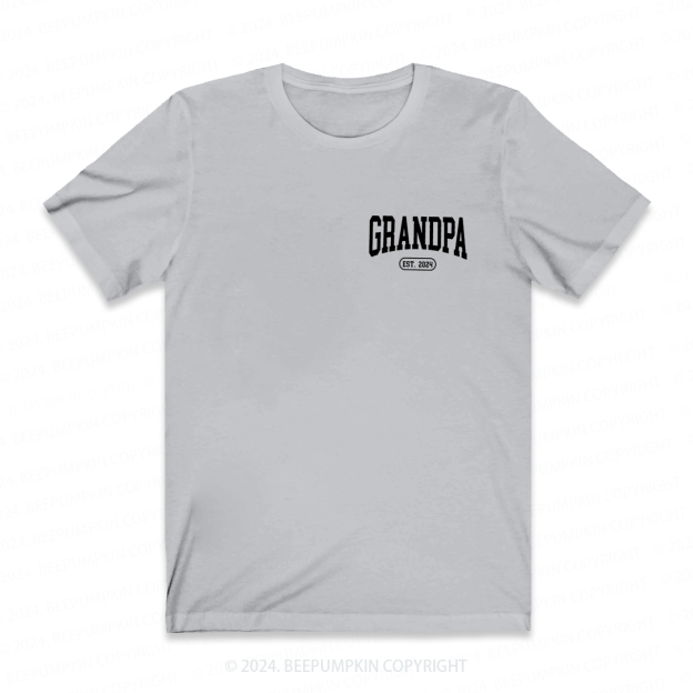 Personalized Grandpa EST Shirt