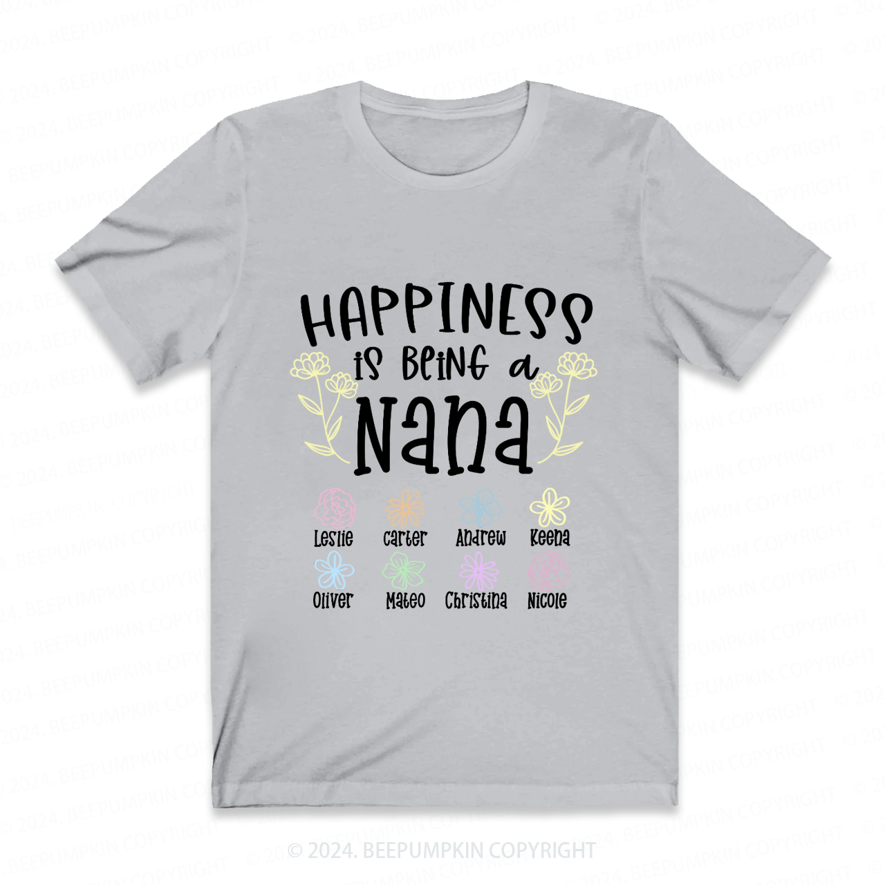 Personalized Nana Flower Gift Shirt Beepumpkin