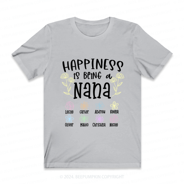 Personalized Nana Flower Gift Shirt Beepumpkin