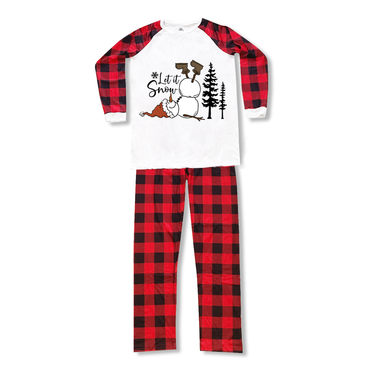 Let It Snow Chriatmas Matching Pajamas Beepumpkin