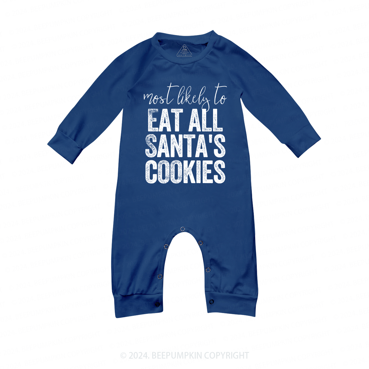 Most Likely Christmas Party Family Matching Blue Pajamas Beepumpkin