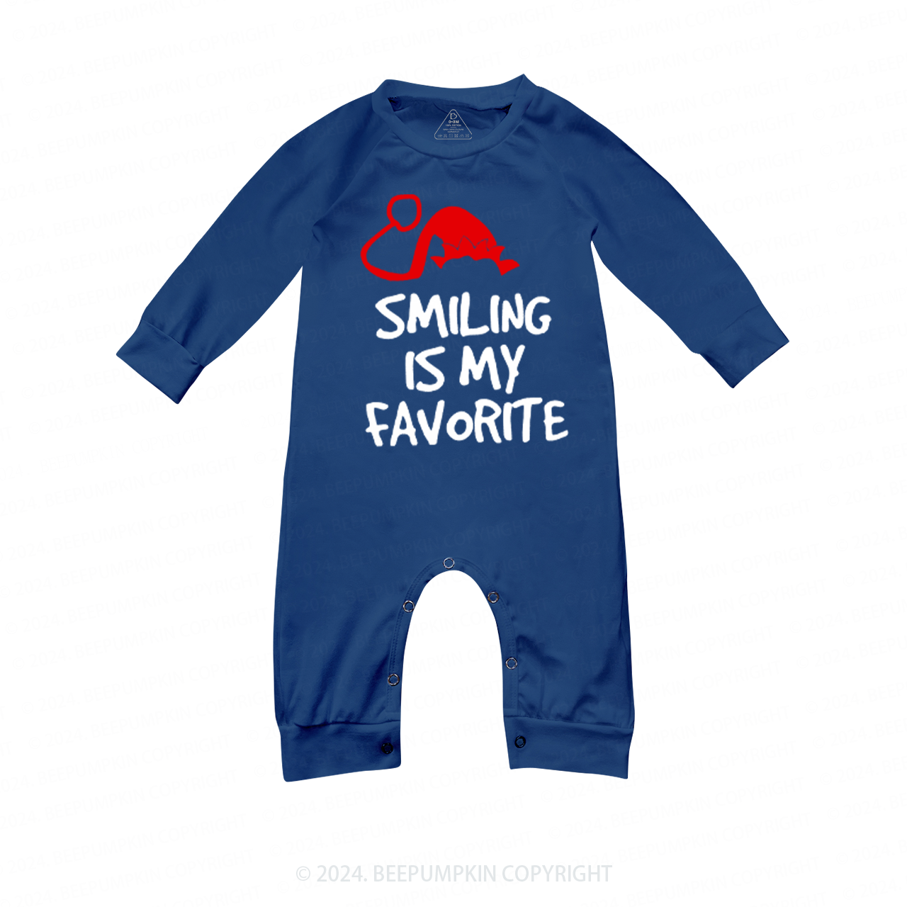 Elf Red Green Hat Quote Family Matching Blue Pajamas Beepumpkin