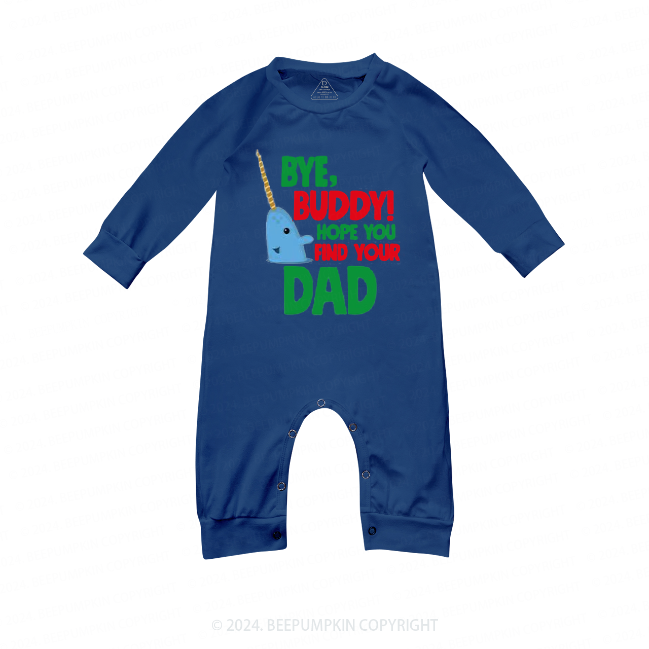 Elf Movie Quote Family Matching Blue Pajamas Beepumpkin