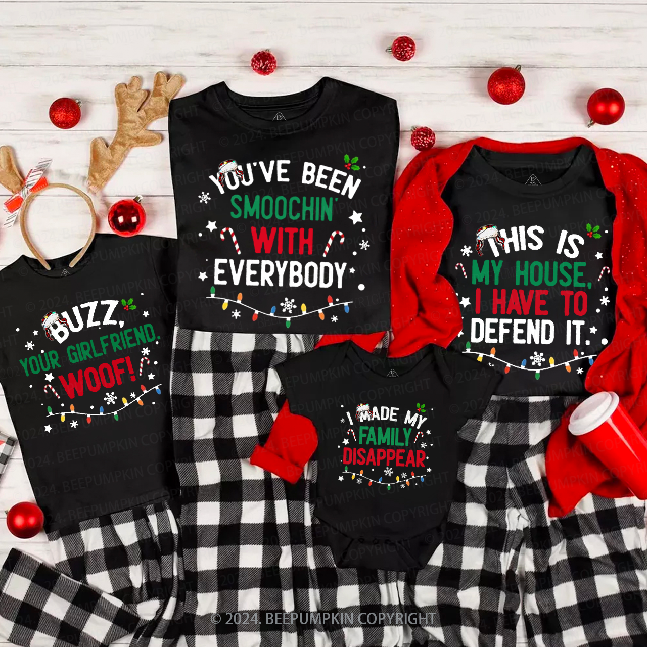 Personalized Home Alon Quotes Family Matching T-Shirts Beepumpkin