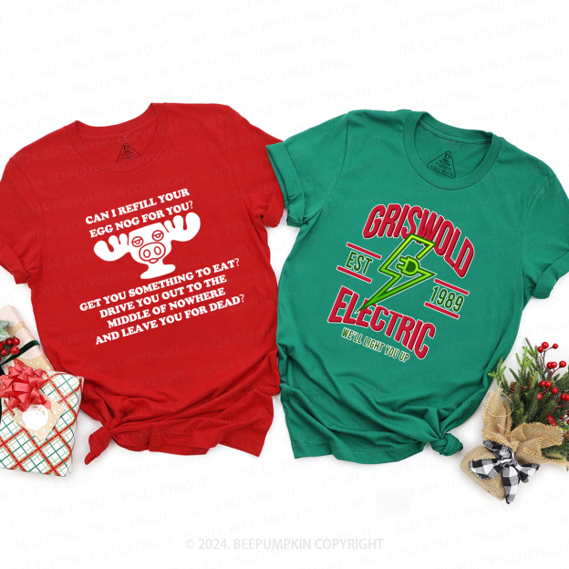 Christmas Party Picture You Serious Clark Family Matching T-Shirts Beepumpkin