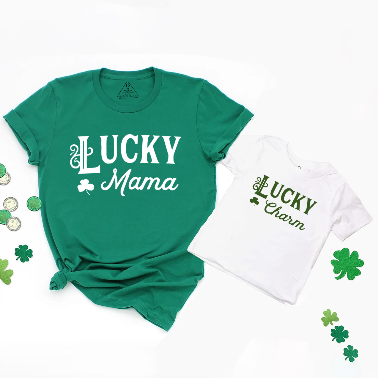 Lucky Mama St.Patrick's Day Matching Shirt For Mama And Me