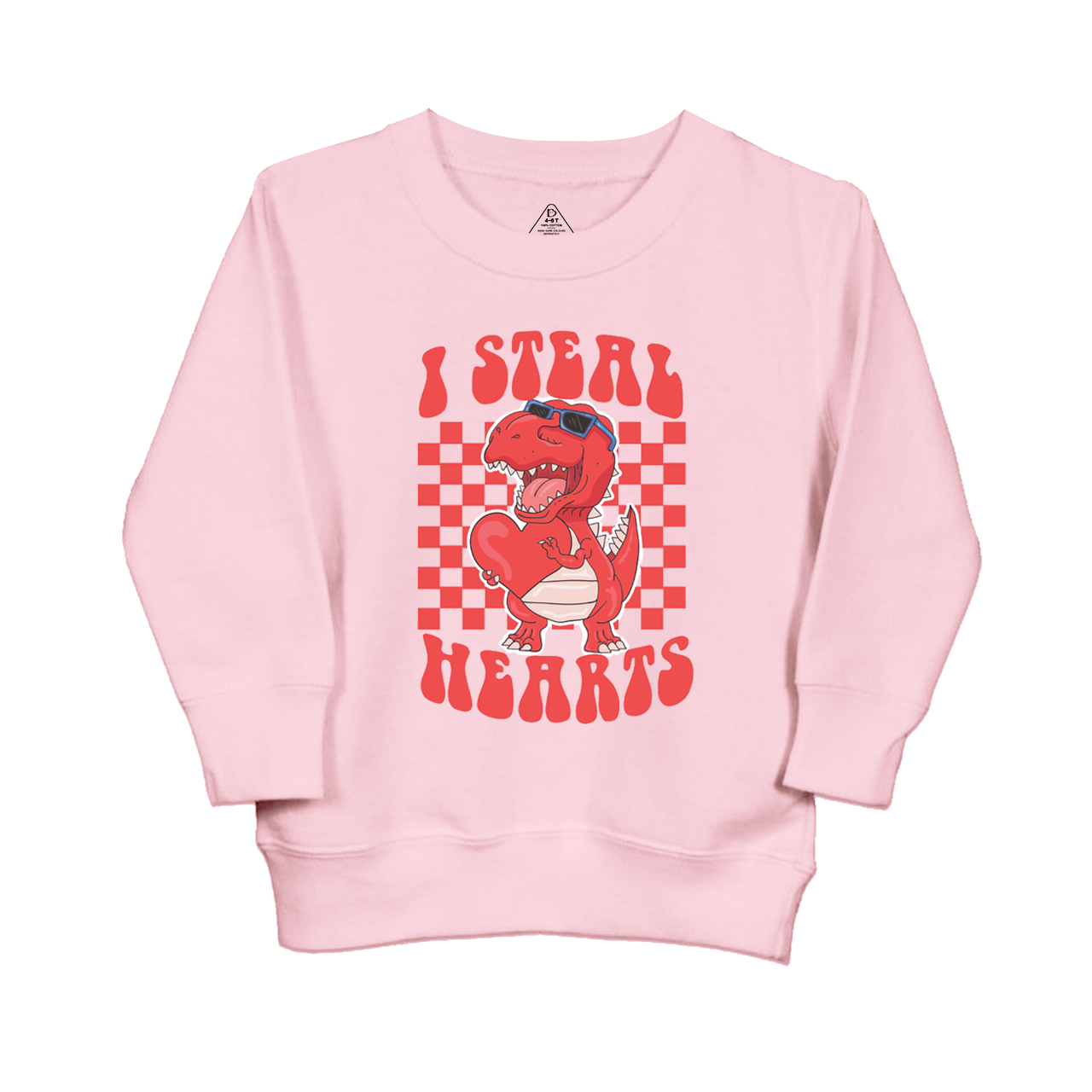 I Steal Hearts Valentine Kids Sweatshirt