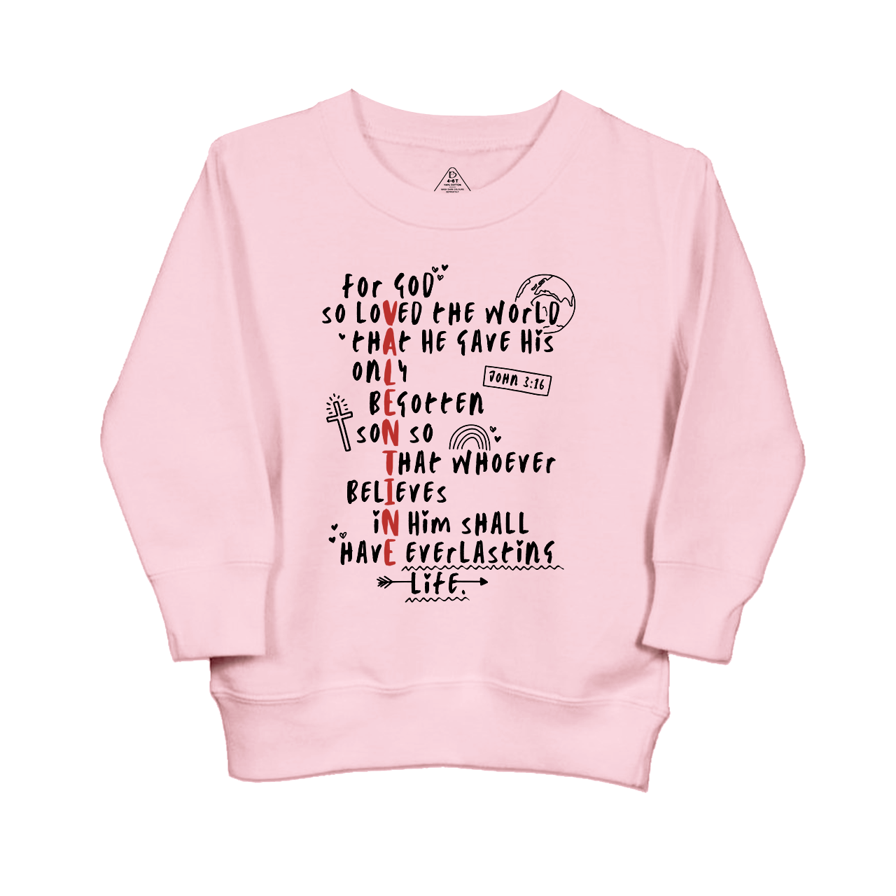 For God So Loved The World Kids Sweatshirt