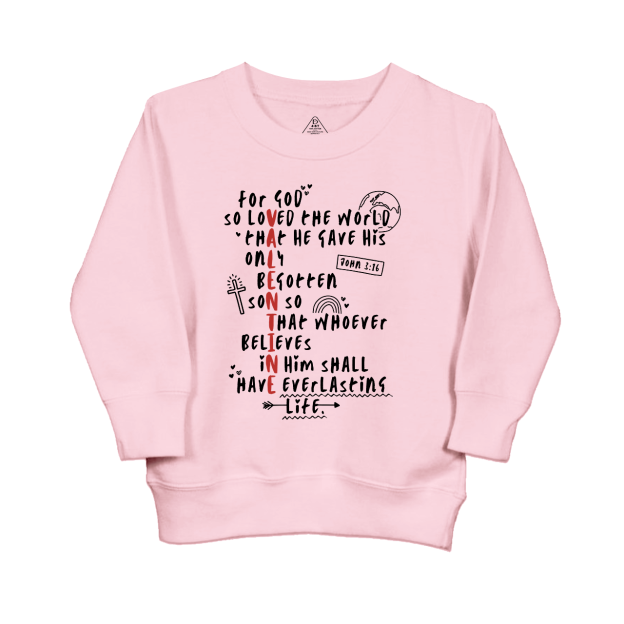 For God So Loved The World Kids Sweatshirt