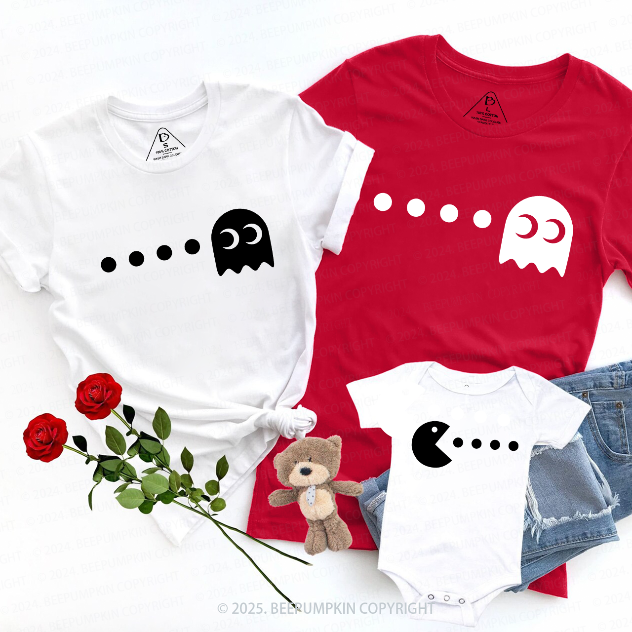 Pacman&Ghost Family Matching Shirts