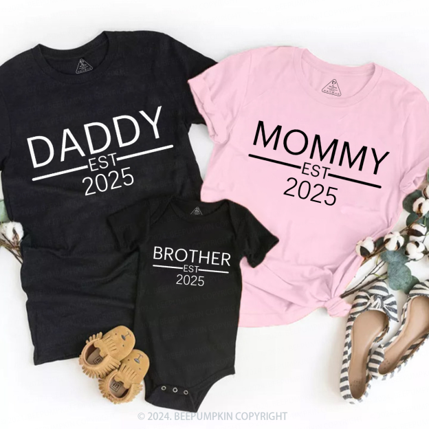 Personalized Family EST Matching Gift Shirts