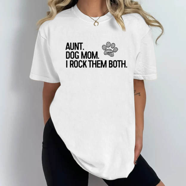 Aunt and Dog Mom Aunt T-Shirts 