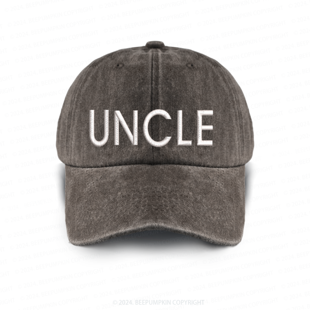 Vintage Washed UNCLE Embroidered Baseball Cap