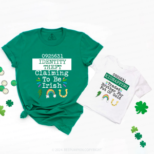 Image of Lightning Rainbow Group St Patricks Day Family Matching T-Shirts Beepumpkin