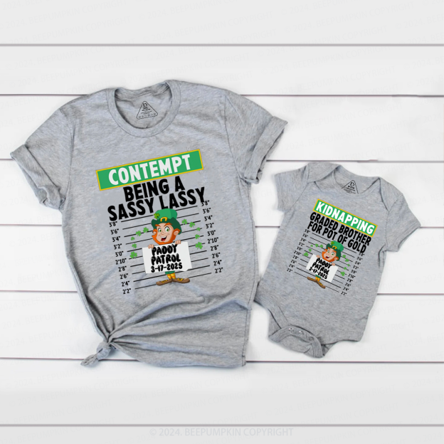 Paddy Patrol St Patricks Day Family Matching T-Shirts Beepumpkin