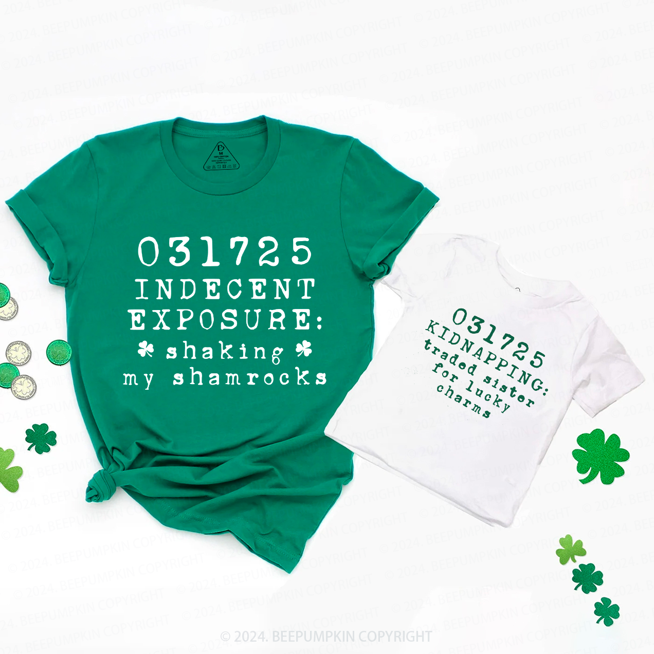 Mugshot St patricks Group Family Matching T-Shirts Beepumpkin
