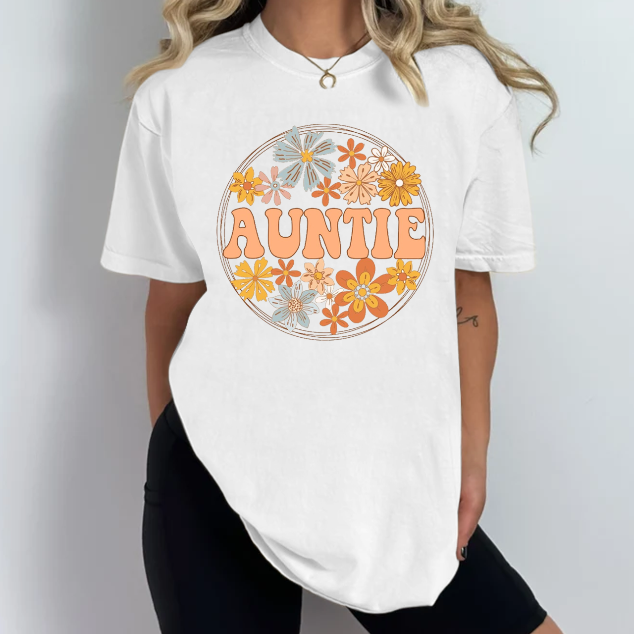 Floral Aunt T-Shirts 